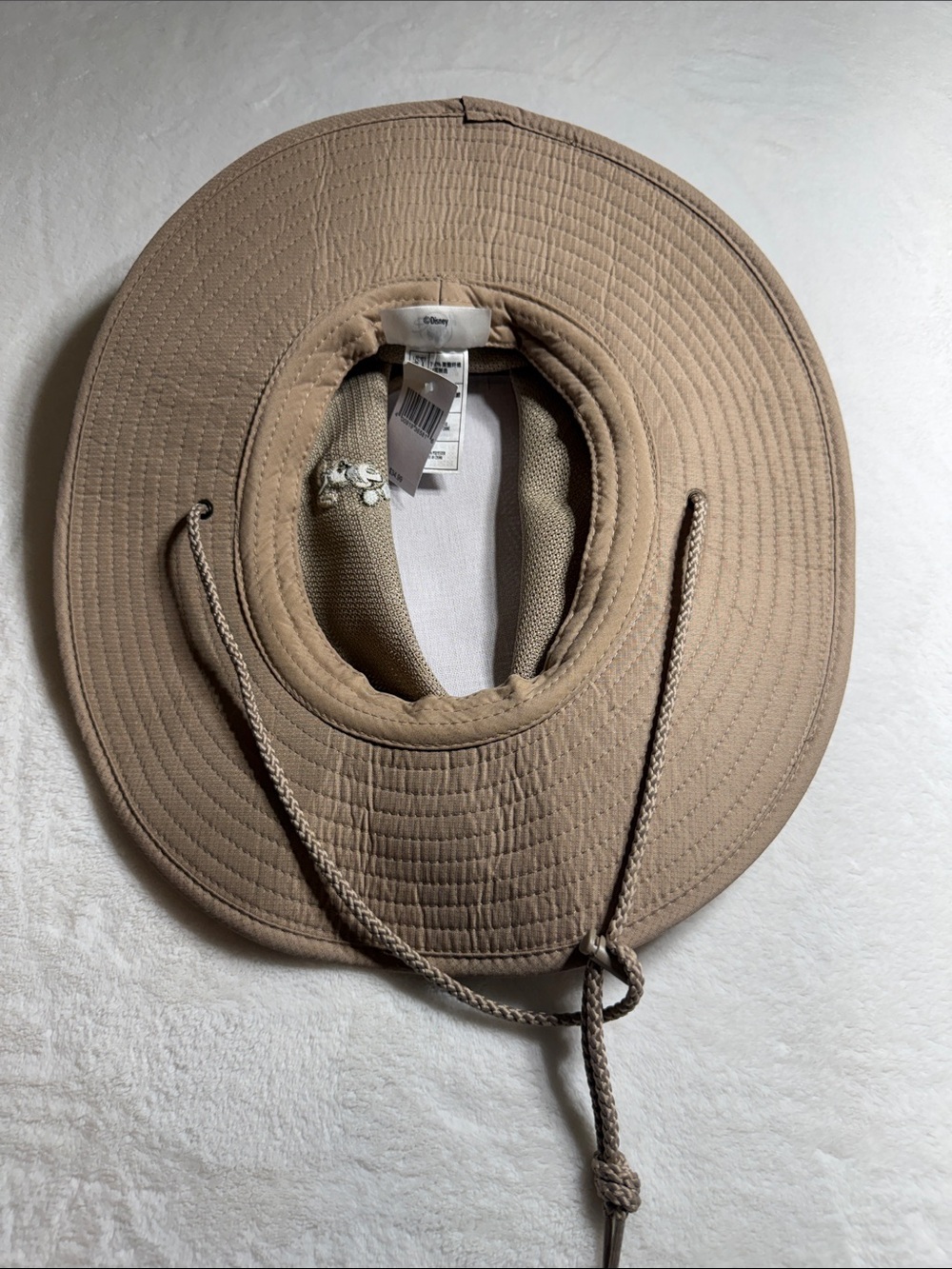 New Disney Subtle Mickey Mouse Brown Wide-Brim Hat - Picture 4 of 8